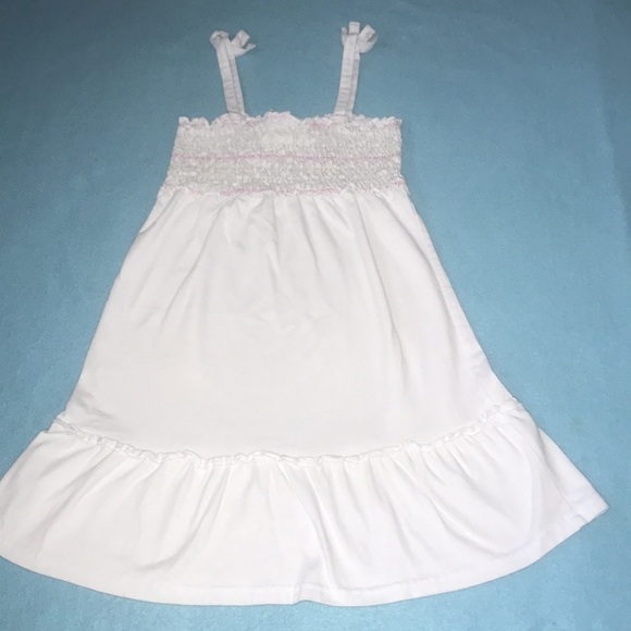 DISNEY FAIRIES Tinker Bell smocked dress NEW size 7 / 8 - Picture 2 of 6